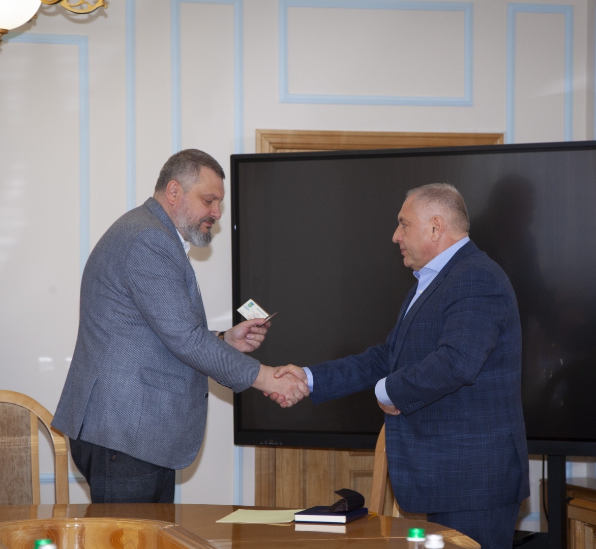 Oleksandr Lytvynenko introduces Dmytro Anikin, Head of the NSDC Office ...
